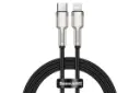 طول کابل شارژ USB باسئوس Type-C به Lightning مدل Cafule Metal با طول 1 متر