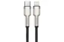 کانکتور کابل شارژ USB باسئوس Type-C به Lightning مدل Cafule Metal با طول 1 متر