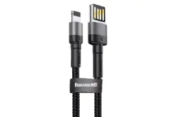 کابل شارژ USB باسئوس USB به Lightning مدل Cafule Special Edition با طول 1 متر مشکی