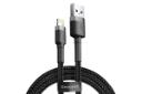 طول کابل شارژ USB باسئوس USB به Lightning مدل Cafule با طول 1 متر