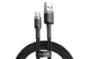 طول کابل شارژ USB باسئوس USB به Type-C مدل Cafule با طول 1 متر