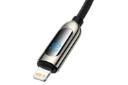 کانکتور کابل شارژ USB باسئوس Type-C به Lightning مدل Display Fast Charging 20w با طول 2 متر