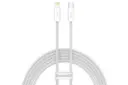 کابل شارژ USB باسئوس Type-C به Lightning مدل Dynamic 2 با طول 2 متر سفید