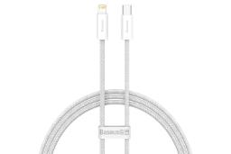 کانکتور کابل شارژ USB باسئوس Type-C به Lightning مدل Dynamic با طول 1 متر