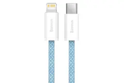کانکتور کابل شارژ USB باسئوس Type-C به Lightning مدل Dynamic با طول 2 متر