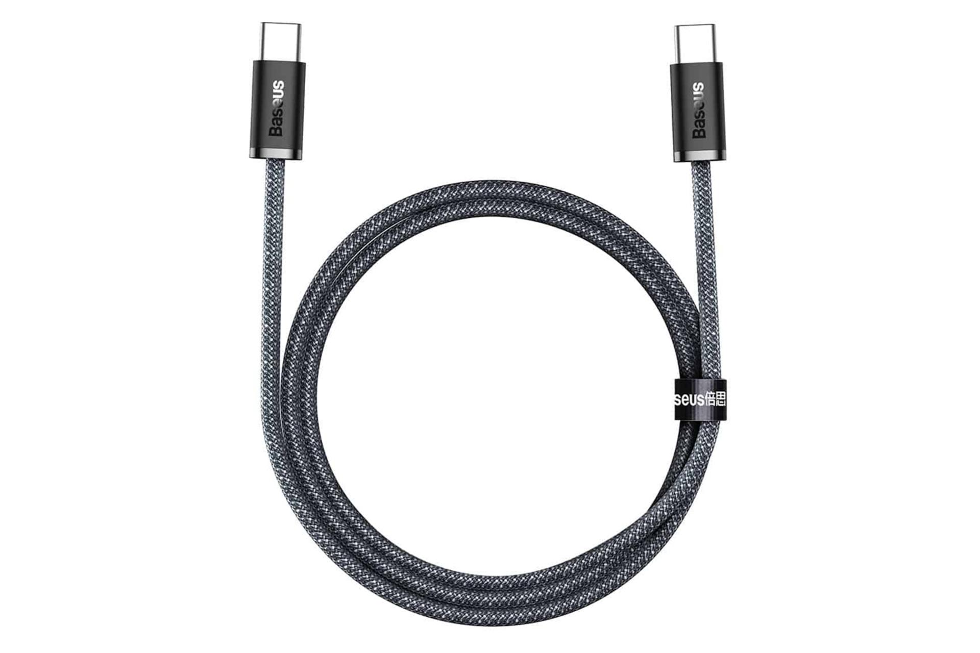 کابل شارژ USB باسئوس Type-C به Type-C مدل Dynamic با طول 1 متر