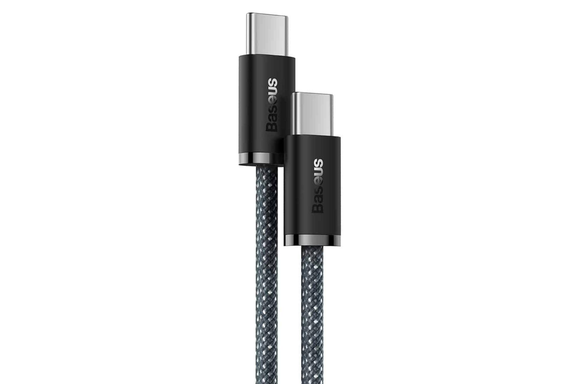 کانکتور کابل شارژ USB باسئوس Type-C به Type-C مدل Dynamic با طول 1 متر