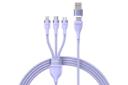 طول کابل شارژ USB باسئوس USB/Type-C به Type-C+Micro-USB+Lightning مدل Flash II با طول 1.2 متر