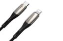 کانکتور کابل شارژ USB باسئوس Type-C به Lightning مدل Horizontal PD Flash با طول 1 متر