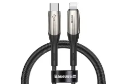 کابل شارژ USB باسئوس Type-C به Lightning مدل Horizontal PD Flash با طول 2 متر