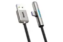 کانکتور کابل شارژ USB باسئوس USB به Type-C مدل Iridescent Lamp HW با طول 2 متر