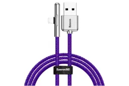 طول کابل شارژ USB باسئوس USB به Lightning مدل Iridescent Lamp با طول 0.5 متر