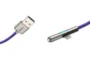 کانکتور کابل شارژ USB باسئوس USB به Lightning مدل Iridescent Lamp با طول 0.5 متر