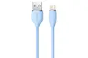کابل شارژ USB باسئوس USB به Lightning مدل Jelly Liquid Silica Gel با طول 1.2 متر آبی