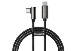 کابل شارژ USB باسئوس Type-C به Type-C مدل Legend 100w با طول 2 متر مشکی