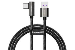کانکتور کابل شارژ USB باسئوس USB به Type-C مدل Legend 66w با طول 1 متر
