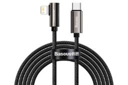 کابل شارژ USB باسئوس Type-C به Lightning مدل Legend با طول 2 متر مشکی
