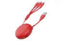 کانکتور کابل شارژ USB باسئوس USB به Type-C+Micro-USB+Lightning مدل Let