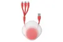 کابل شارژ USB باسئوس USB به Type-C+Micro-USB+Lightning مدل Let