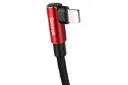 کانکتور کابل شارژ USB باسئوس Type-C به Lightning مدل MVP Elbow PD Flash با طول 2 متر