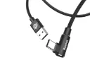 کانکتور کابل شارژ USB باسئوس USB به Type-C مدل MVP Elbow با طول 1 متر