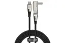 کابل شارژ USB باسئوس Type-C به Type-C+DC مدل One-for-two با طول 2 متر مشکی
