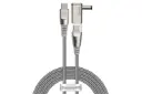 کابل شارژ USB باسئوس Type-C به Type-C+DC مدل One-for-two با طول 2 متر خاکستری