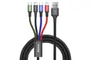 کابل شارژ USB باسئوس USB به Type-C+Micro-USB+2xLightning مدل Rapid با طول 1.2 متر