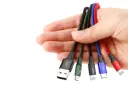 کانکتور کابل شارژ USB باسئوس USB به Type-C+Micro-USB+2xLightning مدل Rapid با طول 1.2 متر