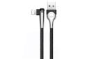 کابل شارژ USB باسئوس USB به Lightning مدل Sharp-Bird با طول 1 متر مشکی