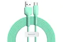 کابل شارژ USB باسئوس USB به Type-C مدل Silica Gel با طول 2 متر سبز