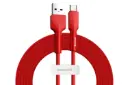 کابل شارژ USB باسئوس USB به Type-C مدل Silica Gel با طول 2 متر قرمز