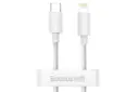 کانکتور کابل شارژ USB باسئوس Type-C به Lightning مدل Simple Wisdom با طول 1.5 متر