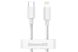 کانکتور کابل شارژ USB باسئوس Type-C به Lightning مدل Simple Wisdom با طول 1.5 متر