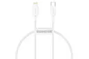کابل شارژ USB باسئوس Type-C به Lightning مدل Superior با طول 1.5 متر سفید