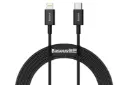 کانکتور کابل شارژ USB باسئوس Type-C به Lightning مدل Superior با طول 2 متر