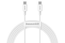 طول کابل شارژ USB باسئوس Type-C به Type-C مدل Superior با طول 2 متر