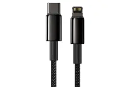 کابل شارژ USB باسئوس Type-C به Lightning مدل Tungsten Gold 20w با طول 2 متر