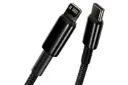 کانکتور کابل شارژ USB باسئوس Type-C به Lightning مدل Tungsten Gold 20w با طول 1 متر