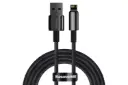 کابل شارژ USB باسئوس USB به Lightning مدل Tungsten Gold با طول 2 متر مشکی