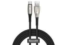 طول کابل شارژ USB باسئوس USB به Type-C مدل Water Drop با طول 1 متر