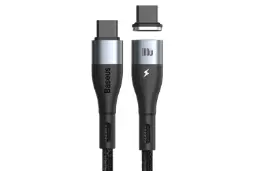 کابل شارژ USB باسئوس Type-C به Type-C مدل Zinc Magnetic 100w با طول 1.5 متر