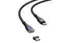 کانکتور کابل شارژ USB باسئوس Type-C به Type-C مدل Zinc Magnetic 100w با طول 1.5 متر