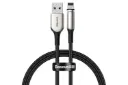 کابل شارژ USB باسئوس USB به Lightning مدل Zinc Magnetic 2A با طول 1 متر مشکی