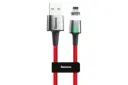 کابل شارژ USB باسئوس USB به Lightning مدل Zinc Magnetic با طول 1 متر قرمز