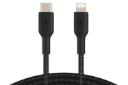 کابل شارژ USB بلکین Type-C به Lightning مدل BoostCharge Braided CAA004 با طول 1 متر مشکی