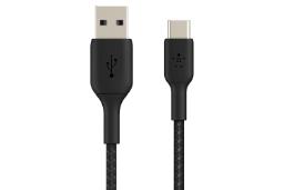 کابل شارژ USB بلکین USB به Type-C مدل BoostCharge Braided CAB002 با طول 3 متر مشکی
