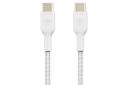 کابل شارژ USB بلکین Type-C به Type-C مدل BoostCharge Braided CAB004 با طول 1 متر سفید