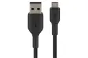 کابل شارژ USB بلکین USB به Micro-USB مدل BoostCharge Braided CAB007 با طول 1 متر مشکی