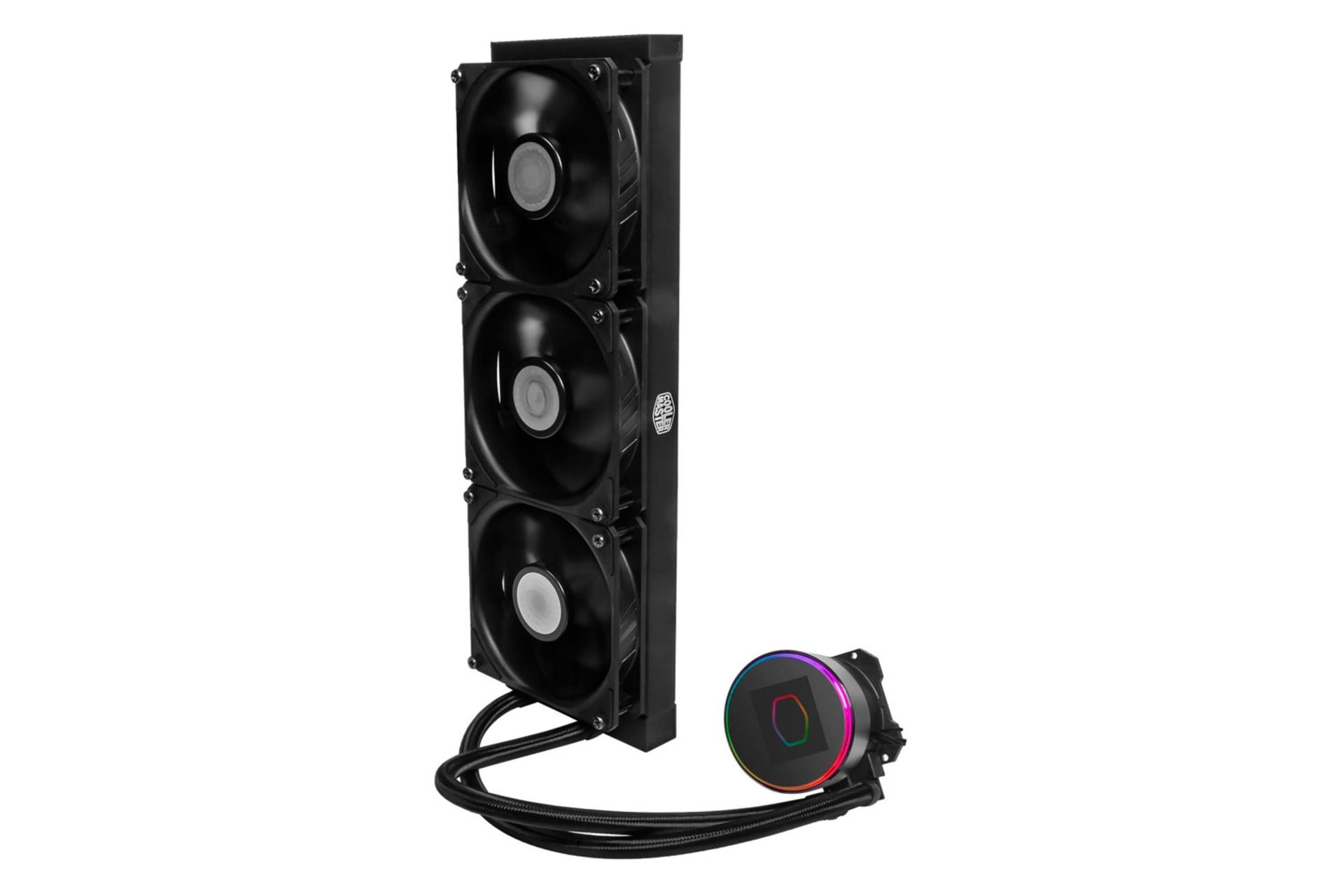 نمای عمودی خنک کننده مایع کولر مستر MASTERLIQUID ML360 Vivid ARGB